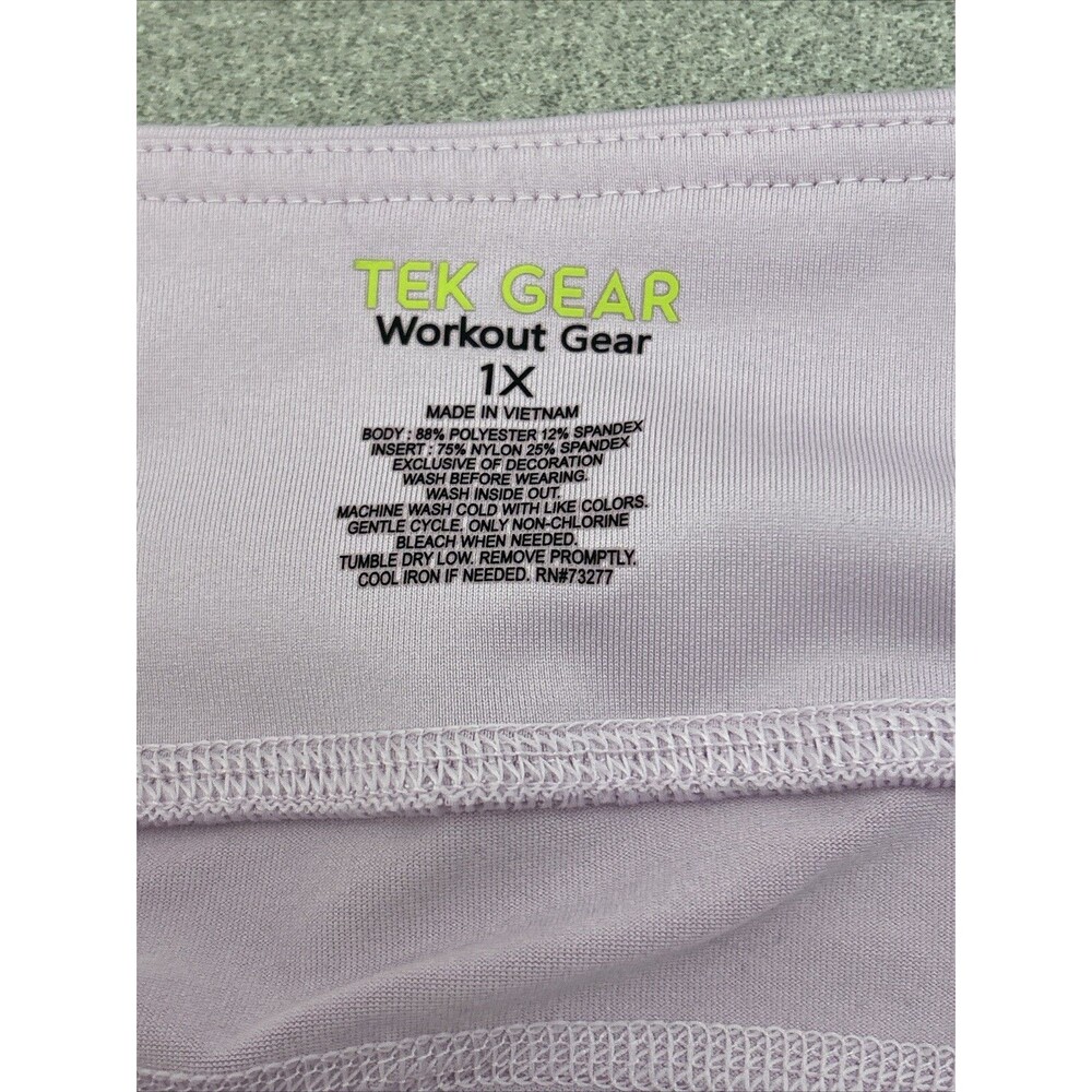 Tek Gear DryTEK Work‎ Out Gear Leggings, Lilac, with Pockets, Weaving, Womens XL - Picture 10 of 10